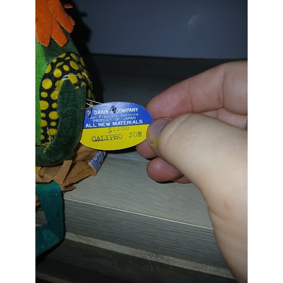 R. Dakin Dream Pets Calypso Joe Stuffed Animal Frog Sawdust Japan #1166 Vintage - Picture 2 of 13